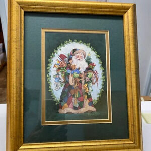 Framed Santa Print